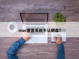 Mac无法识别硬盘时，该如何进行系统重置？