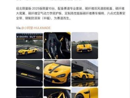 小米SU7 Ultra纽北圈速王者实车图曝光！实力显赫？