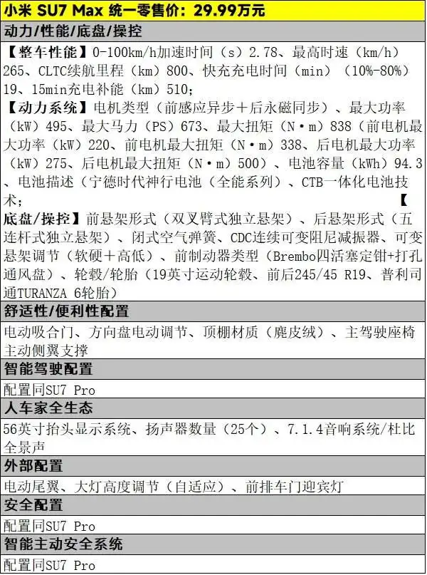 小米SU7价格_小米SU7配置对比_小米su7