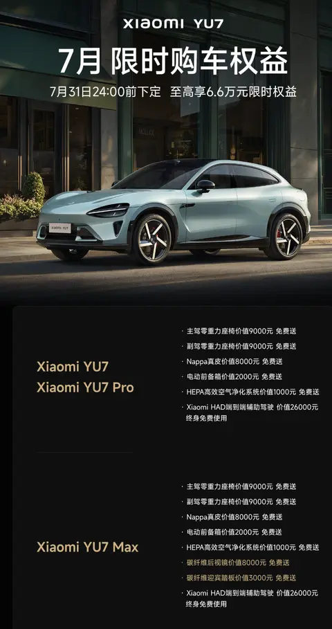 小米汽车_小米SU7 Ultra配置下架_小米SU7 8月购车政策